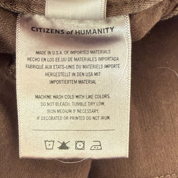 Citizens Of Humanity Dark Brown Barrel Cargo Pants - Picture 4 of 5